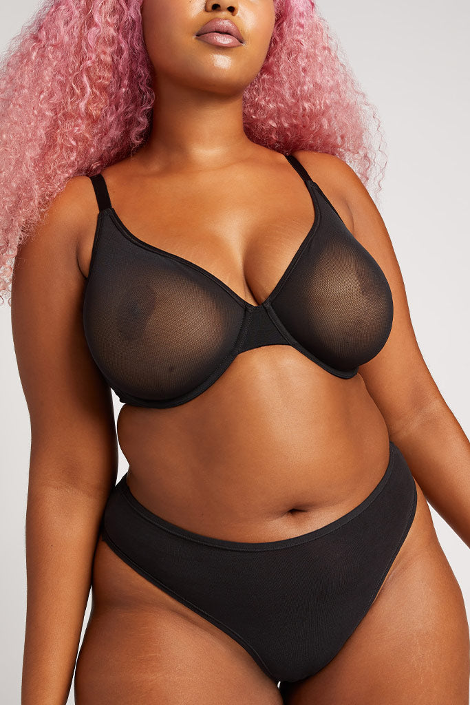 Sieve Demi Bra in Black