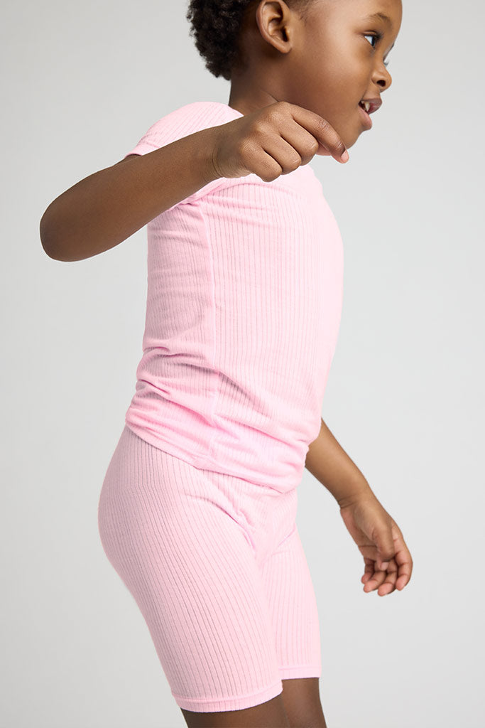 My Mini Tee + Short Set in Babe