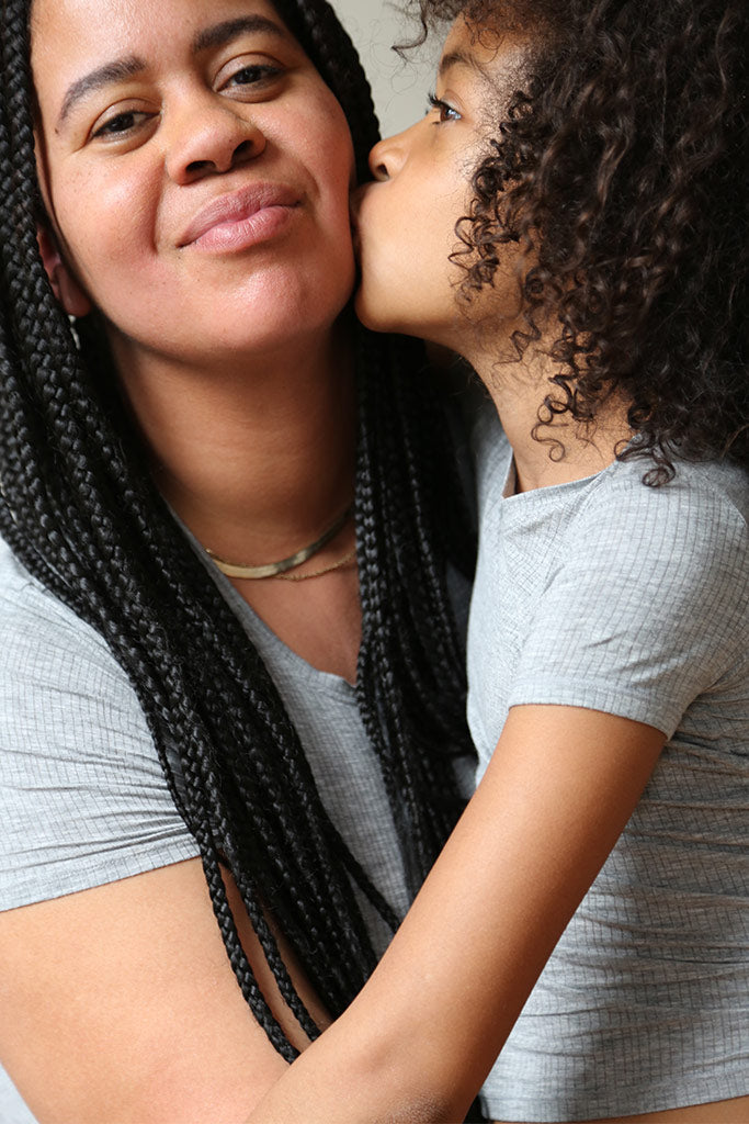 My Mini Tee + Short Set in Heather Grey