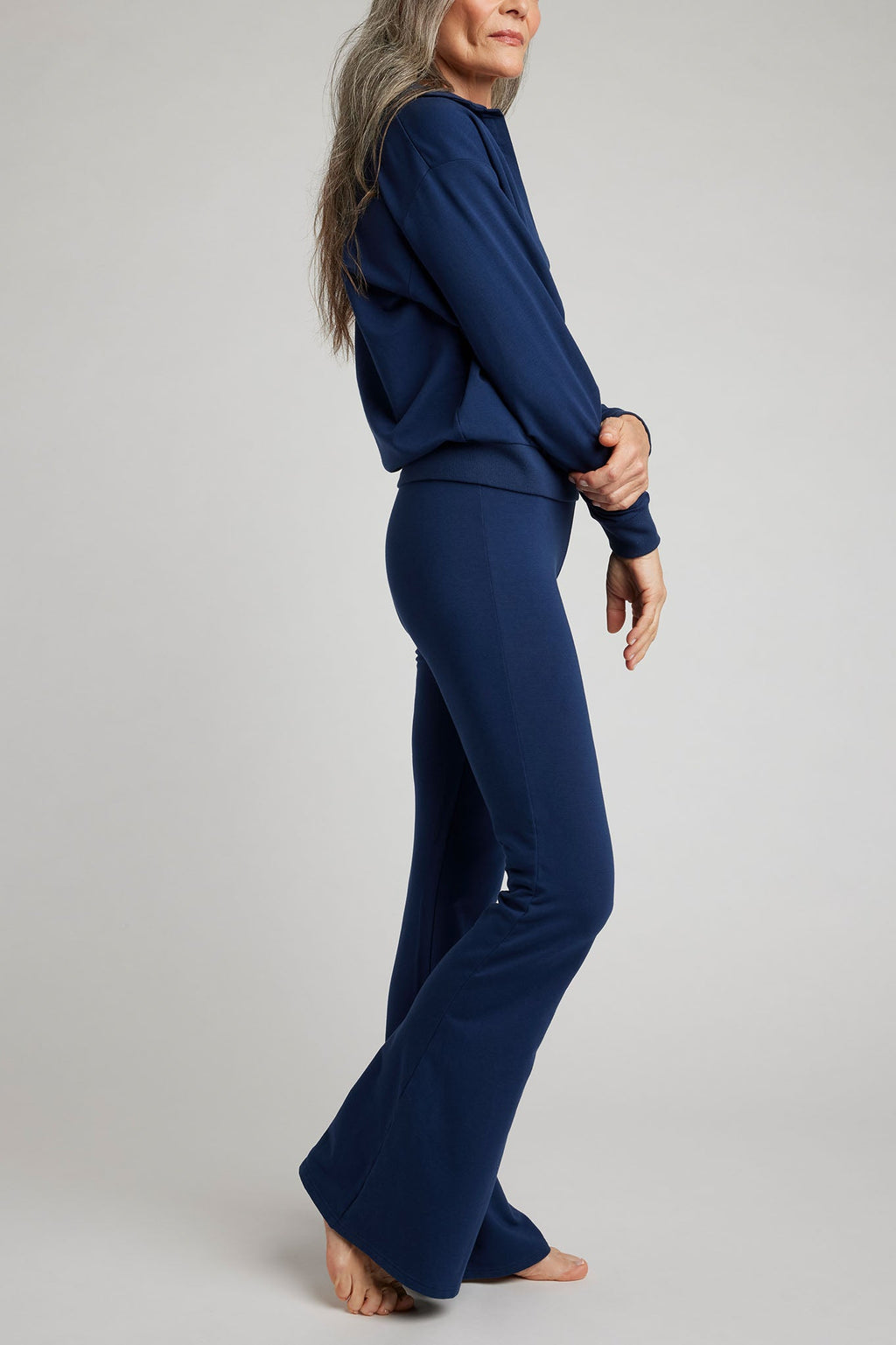 Club Flare Pant in Navy