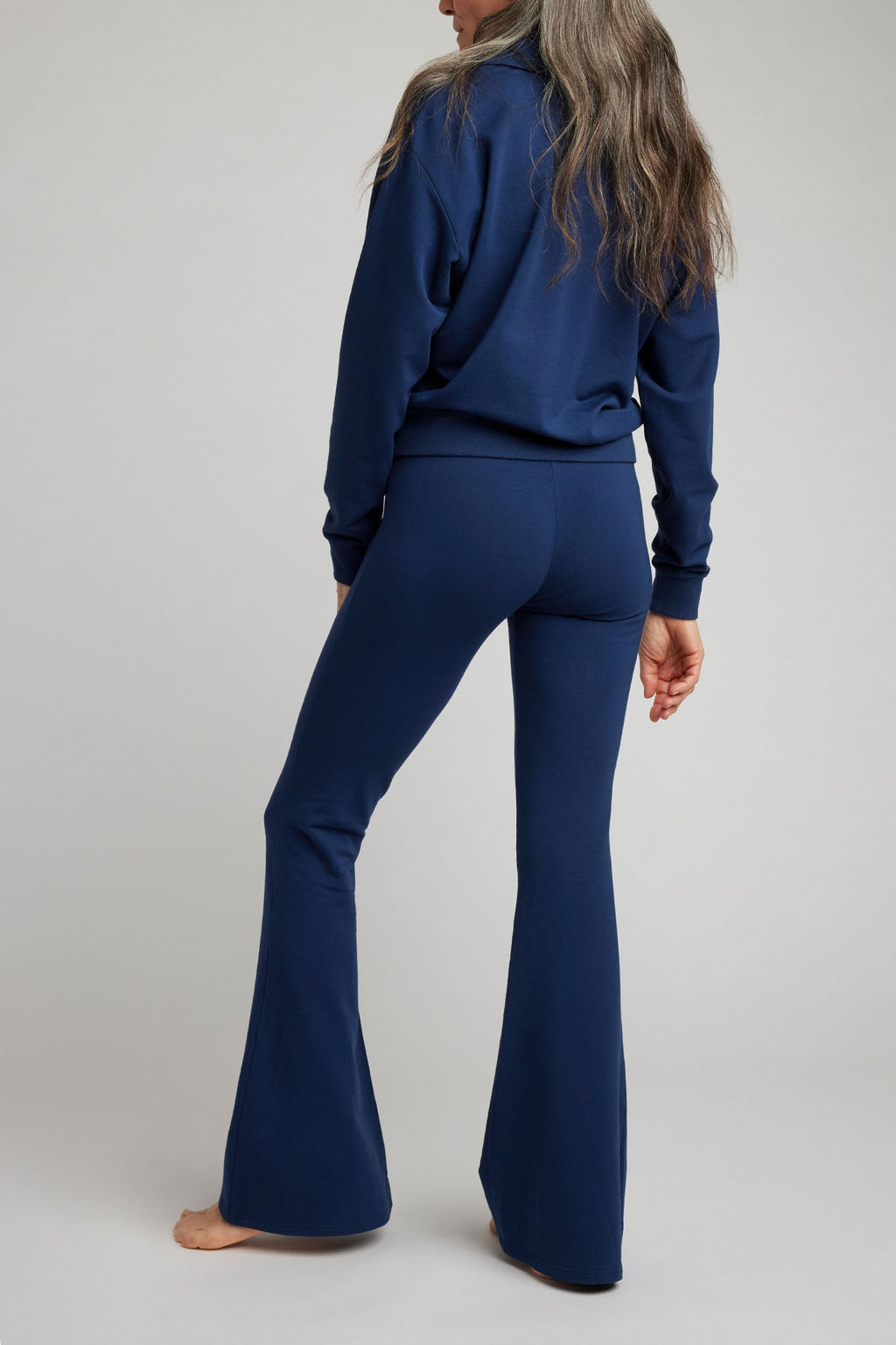 Club Flare Pant in Navy