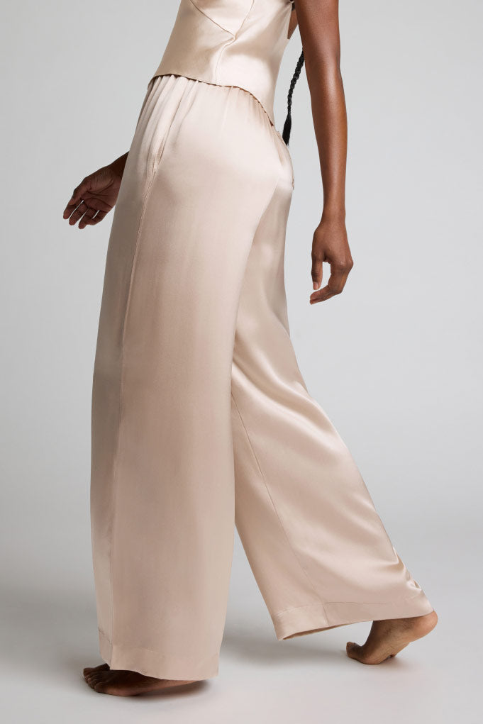 Eclipse Silk Track Pant in Fizz