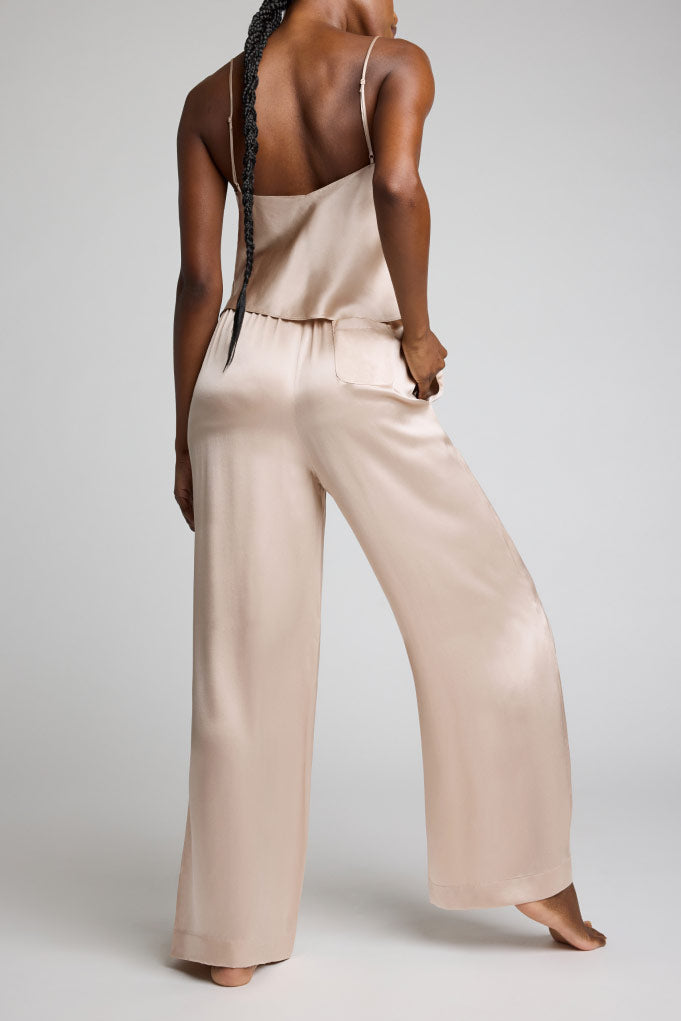 Eclipse Silk Track Pant in Fizz