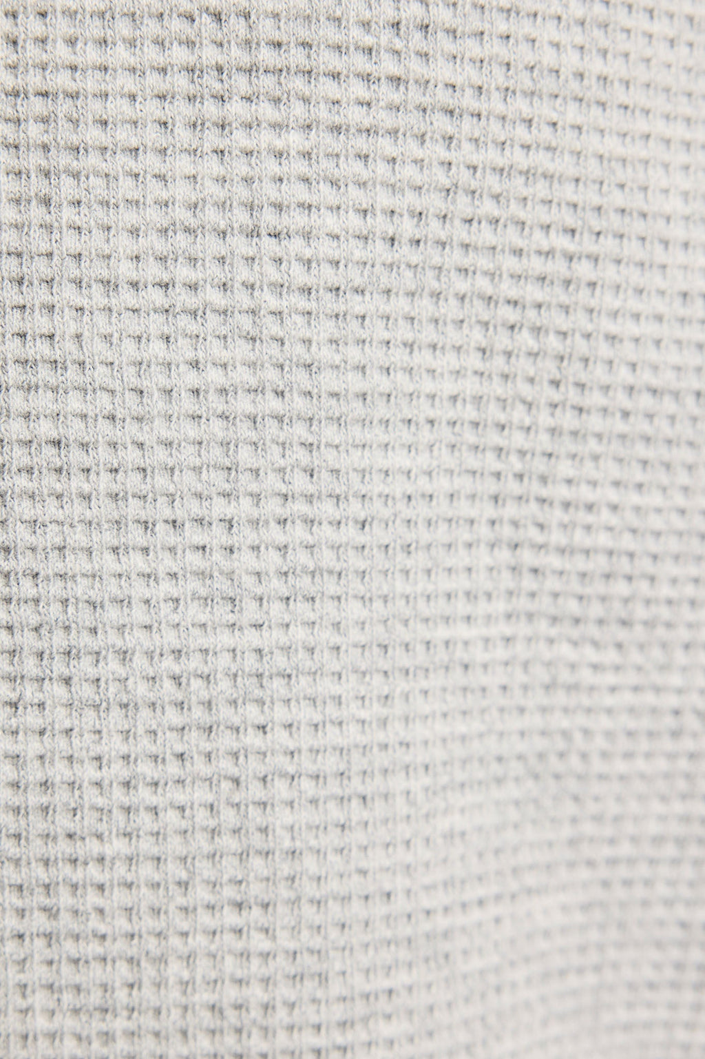 Waffle Knit Deep V in Heather Grey