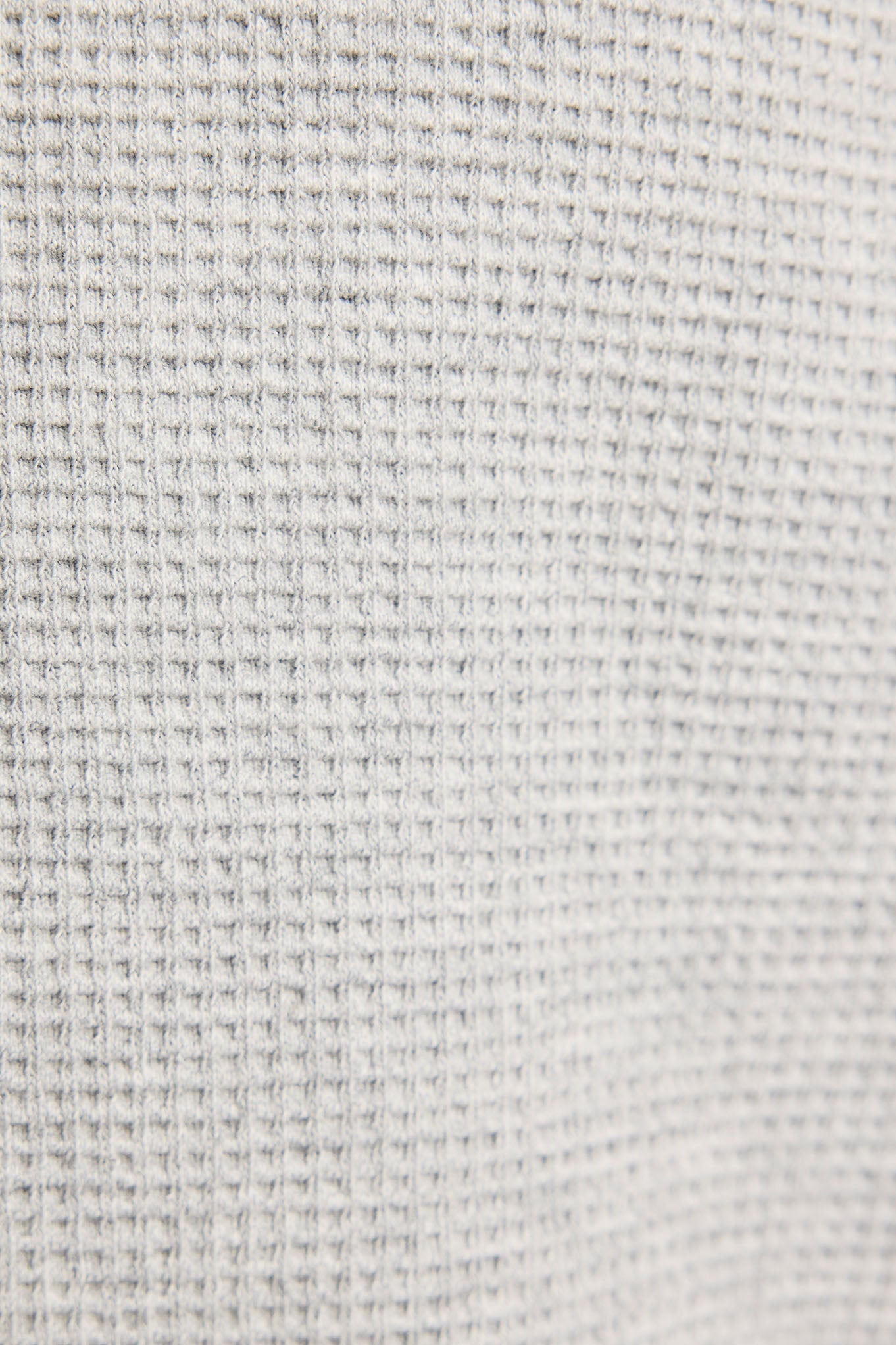 Waffle Knit Deep V in Heather Grey