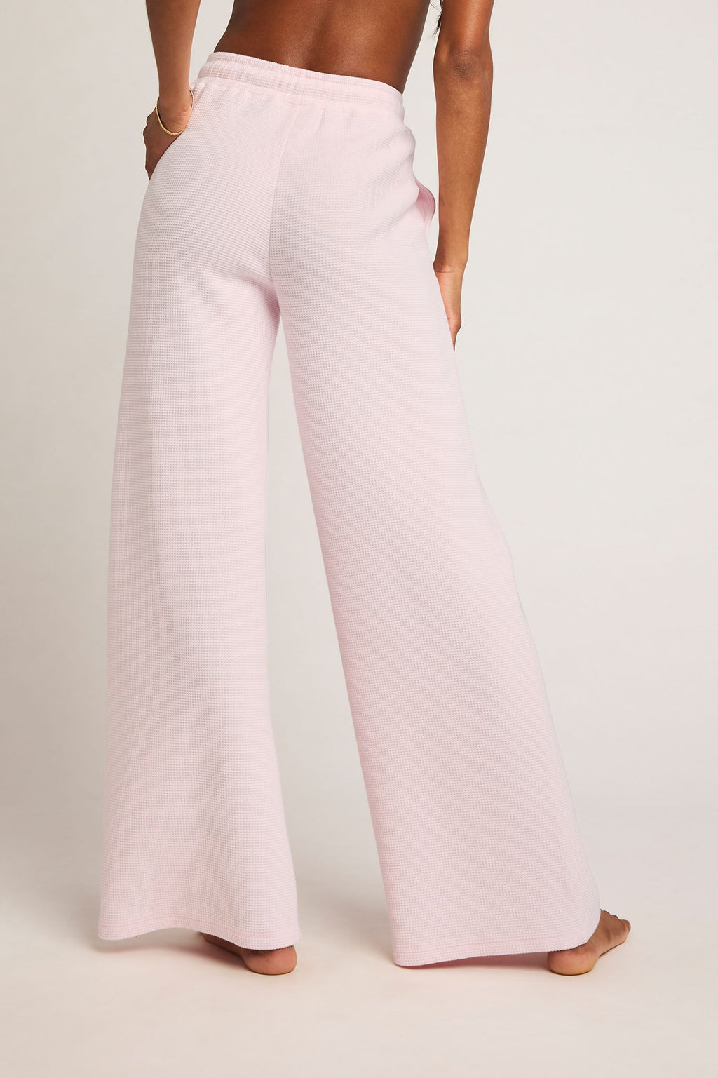 Waffle Knit Track Pant in Puff