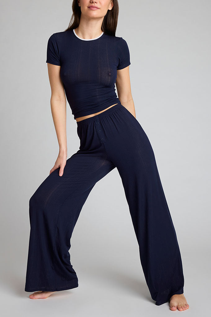 Whipped Track Pant in Navy