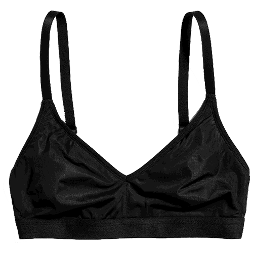 Silky Non-Wire Bra in Black