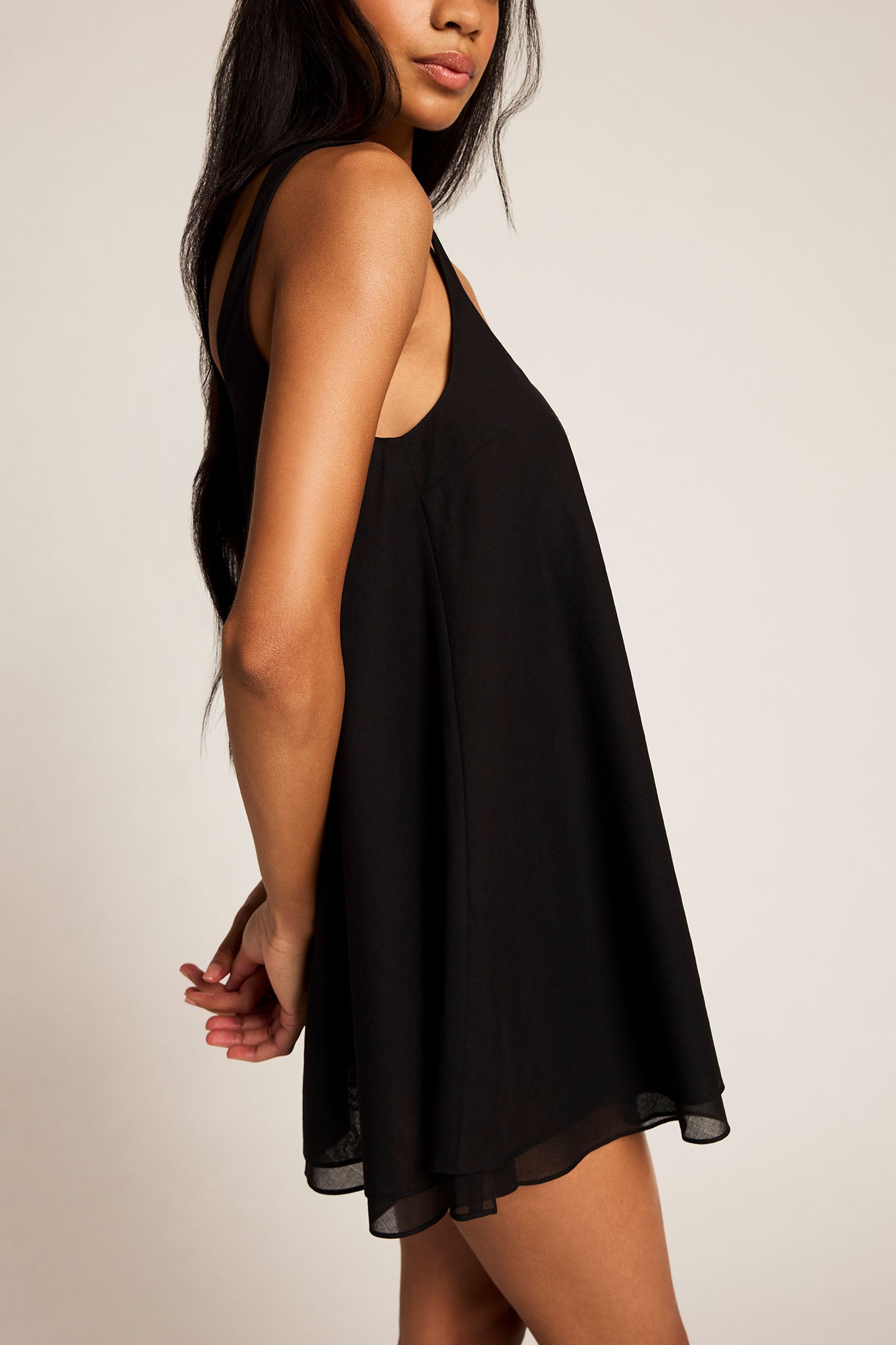 Island Swing Dress in Black