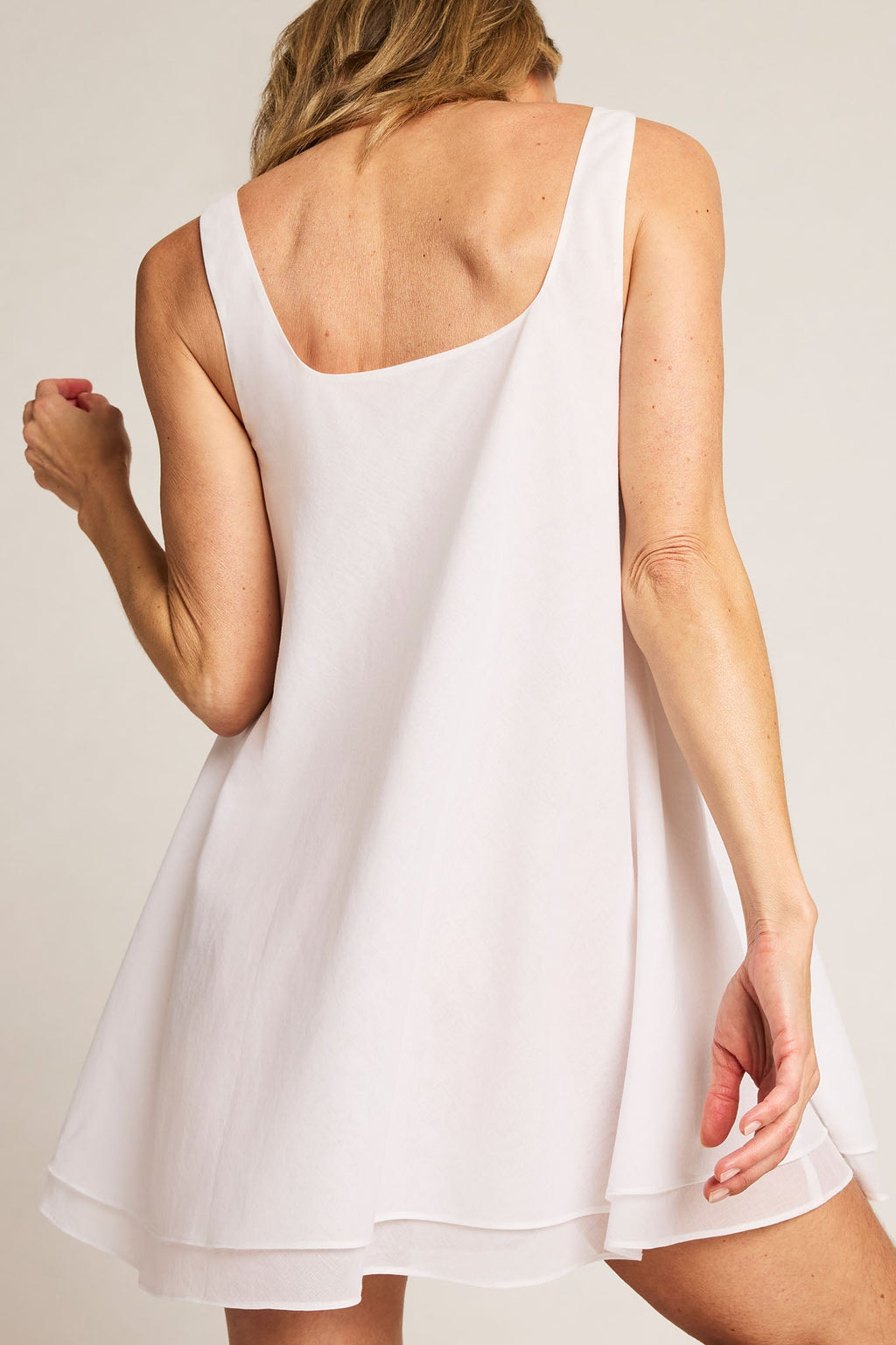 Island Swing Dress in White