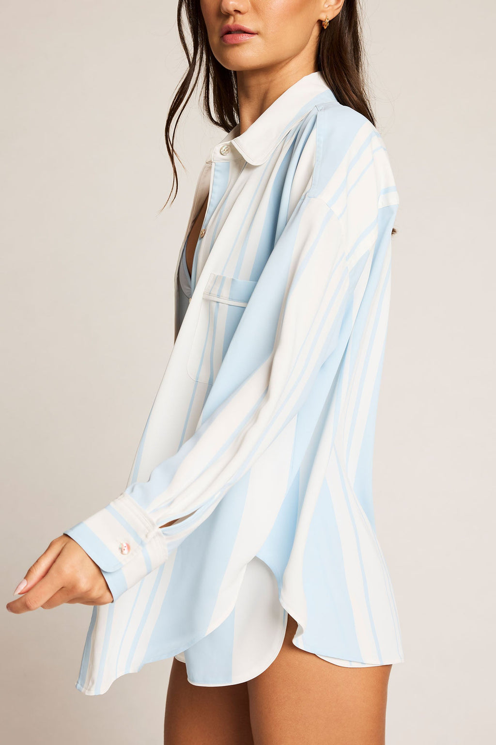 Supreme Shirt in Cloud Stripe