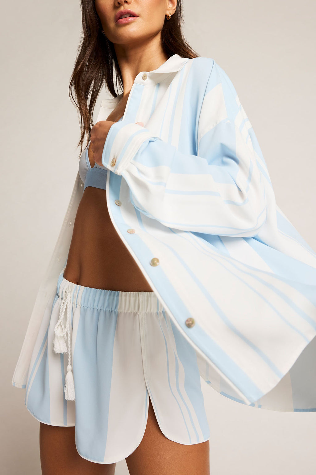 Supreme Shirt in Cloud Stripe