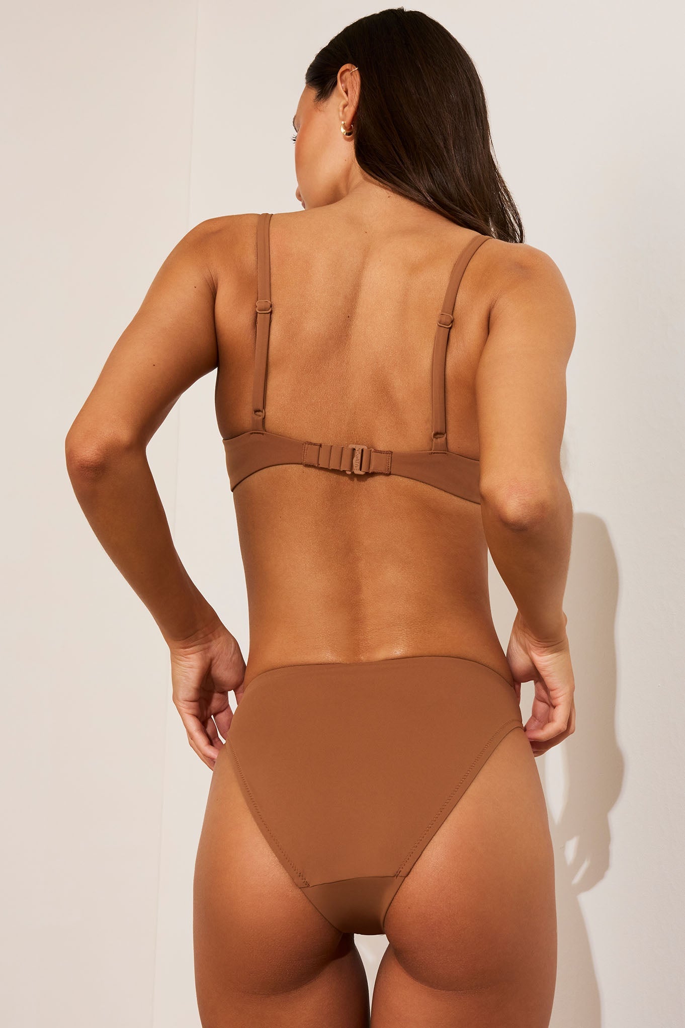 Swim Plunge Top in Fawn