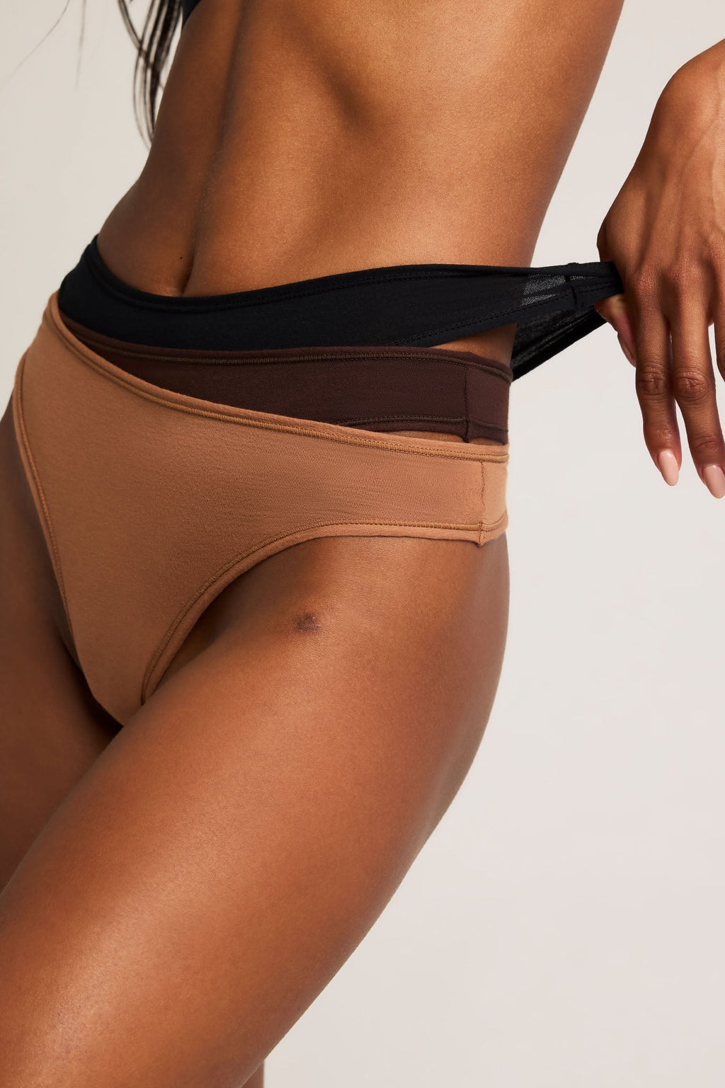 Cloud Cotton Thong in Deep (Pack)